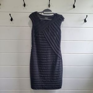 Adrianna Papell | Black Sleeveless Sheath Dress